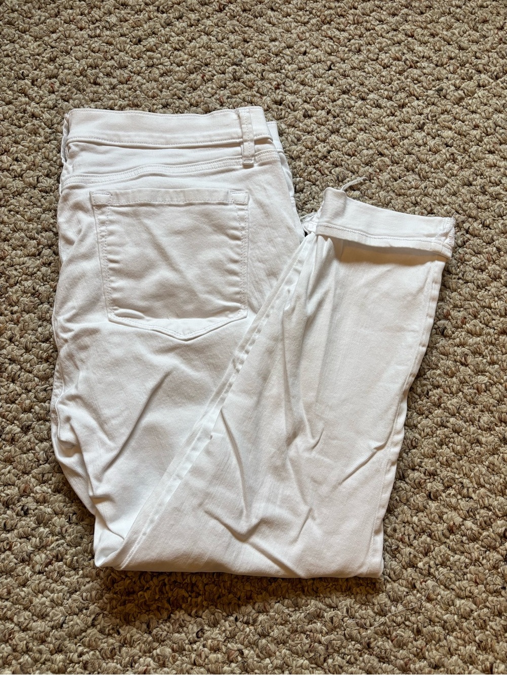 LOFT White Skinny Jeans